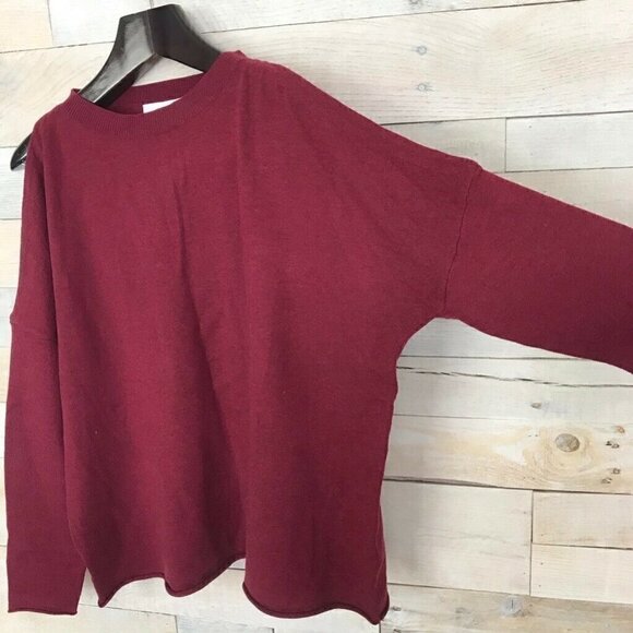 John + Jenn Cold Shoulder Sweater Red Small NEW - Picture 2 of 8